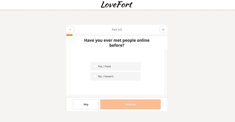 LoveFort registration
